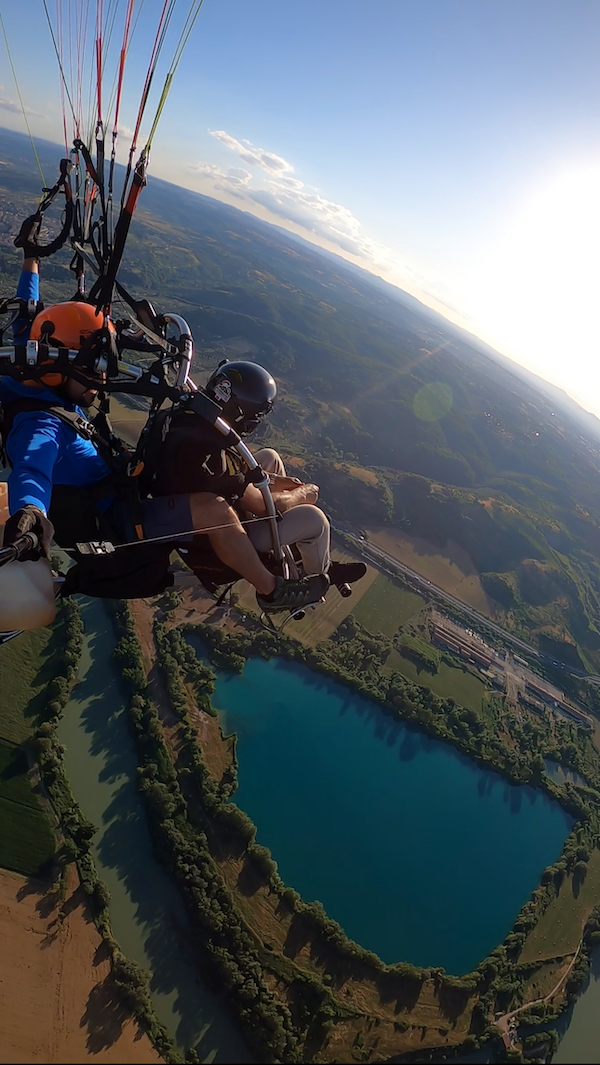 volo parapendio a motore biposto Fiano Romano