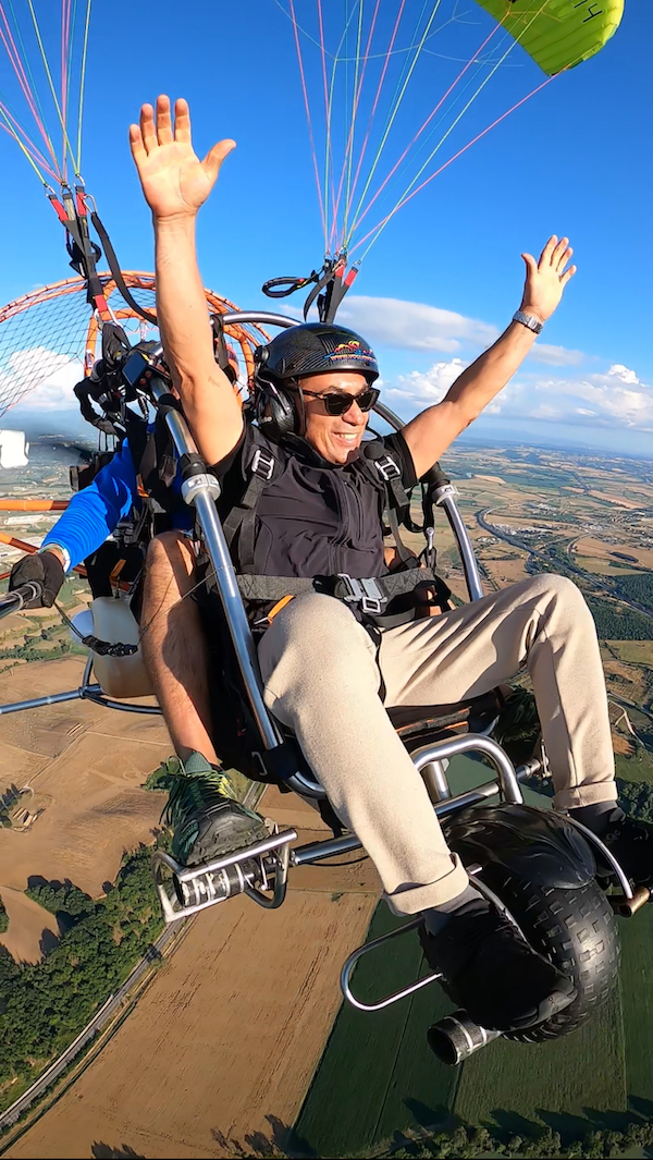 volo parapendio a motore biposto Fiano Romano